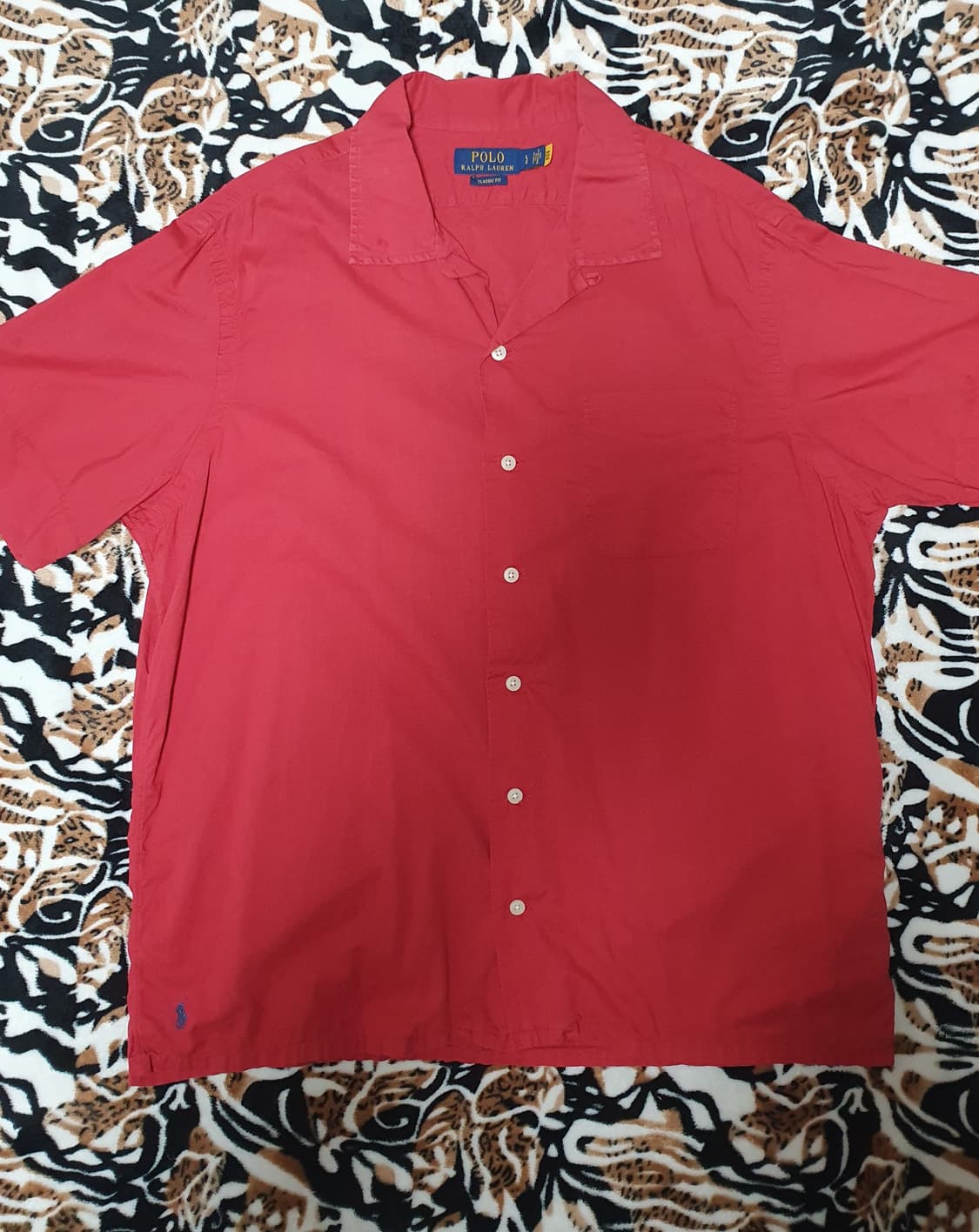폴로 셔츠 빨간색 L 상품이미지1