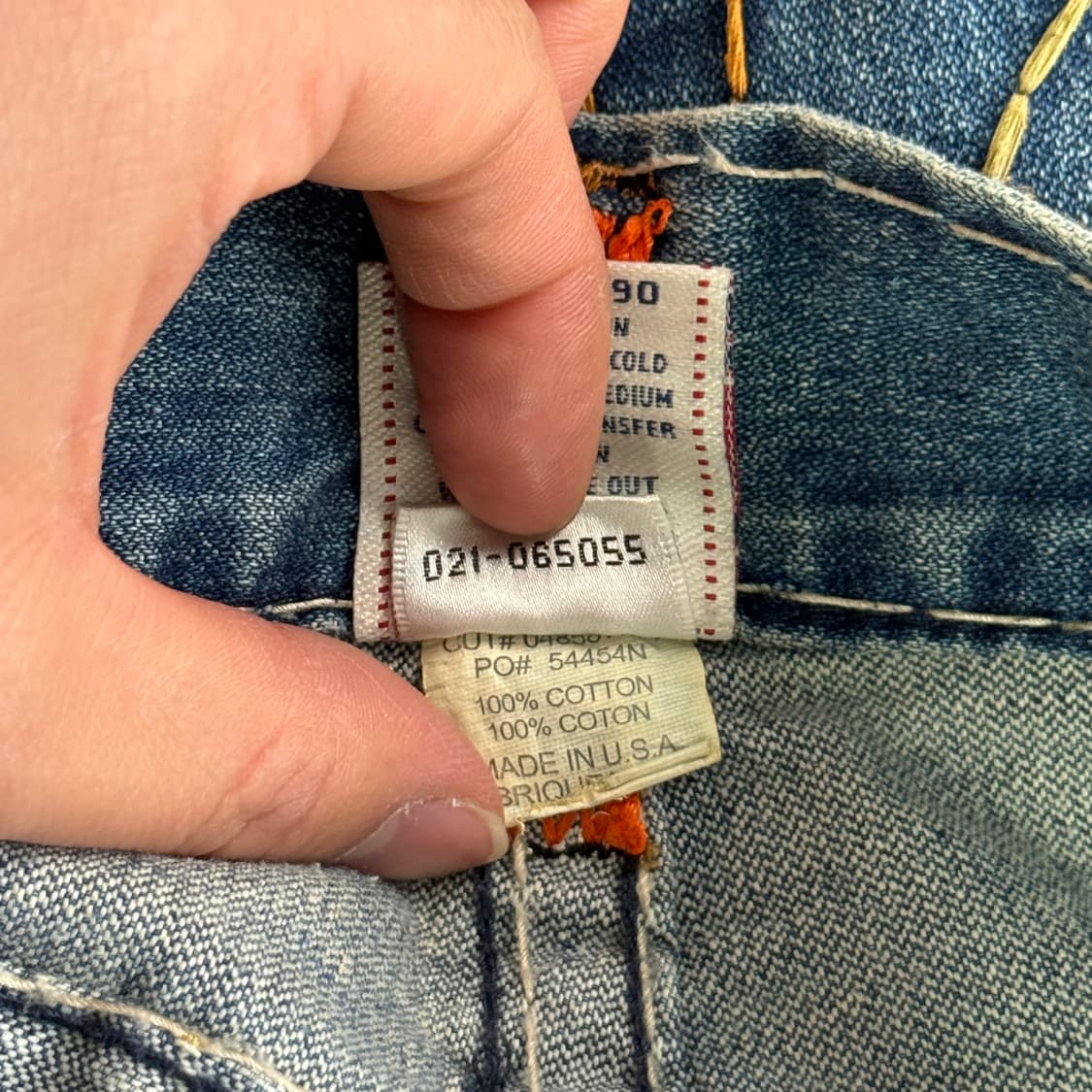 트루릴리젼 usa 빌리 레인보우 데님팬츠 30 상품이미지10