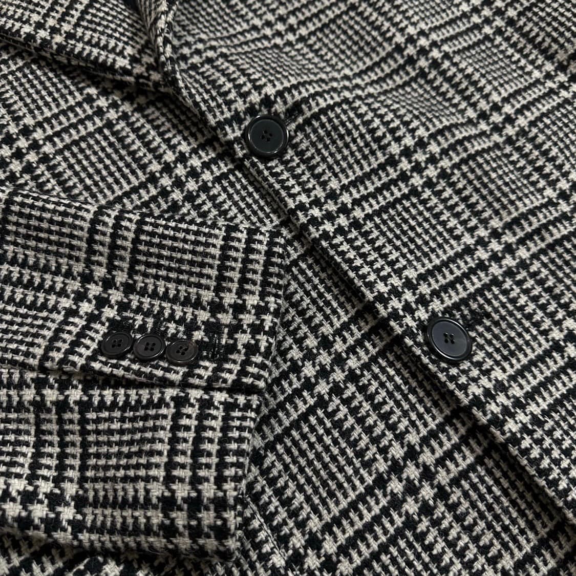 아미 하운드투스 체크 코트 상품이미지6