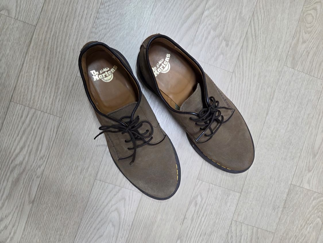 (~5회 착용)닥터마틴 스웨이드 4홀 더비 구두 로퍼 상품이미지3