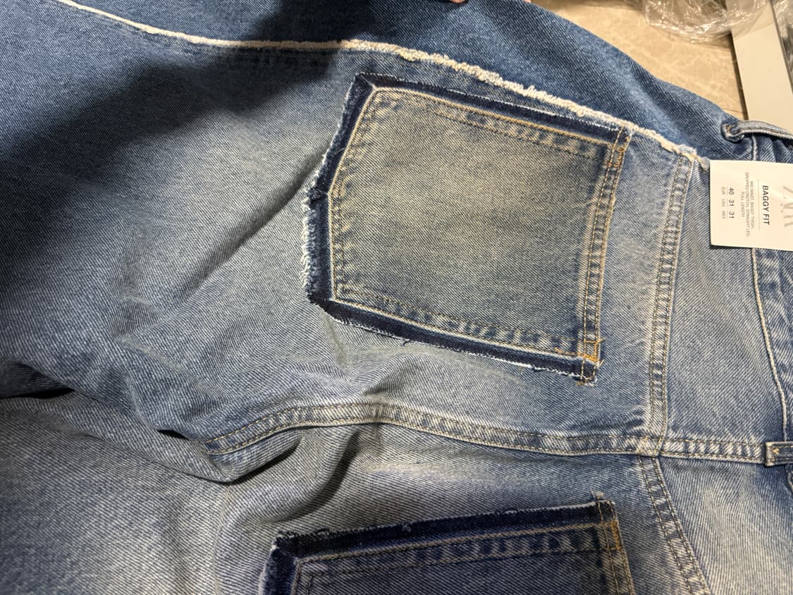 40사이즈 자라 배기핏 데님 팬츠 0840/421 상품이미지8