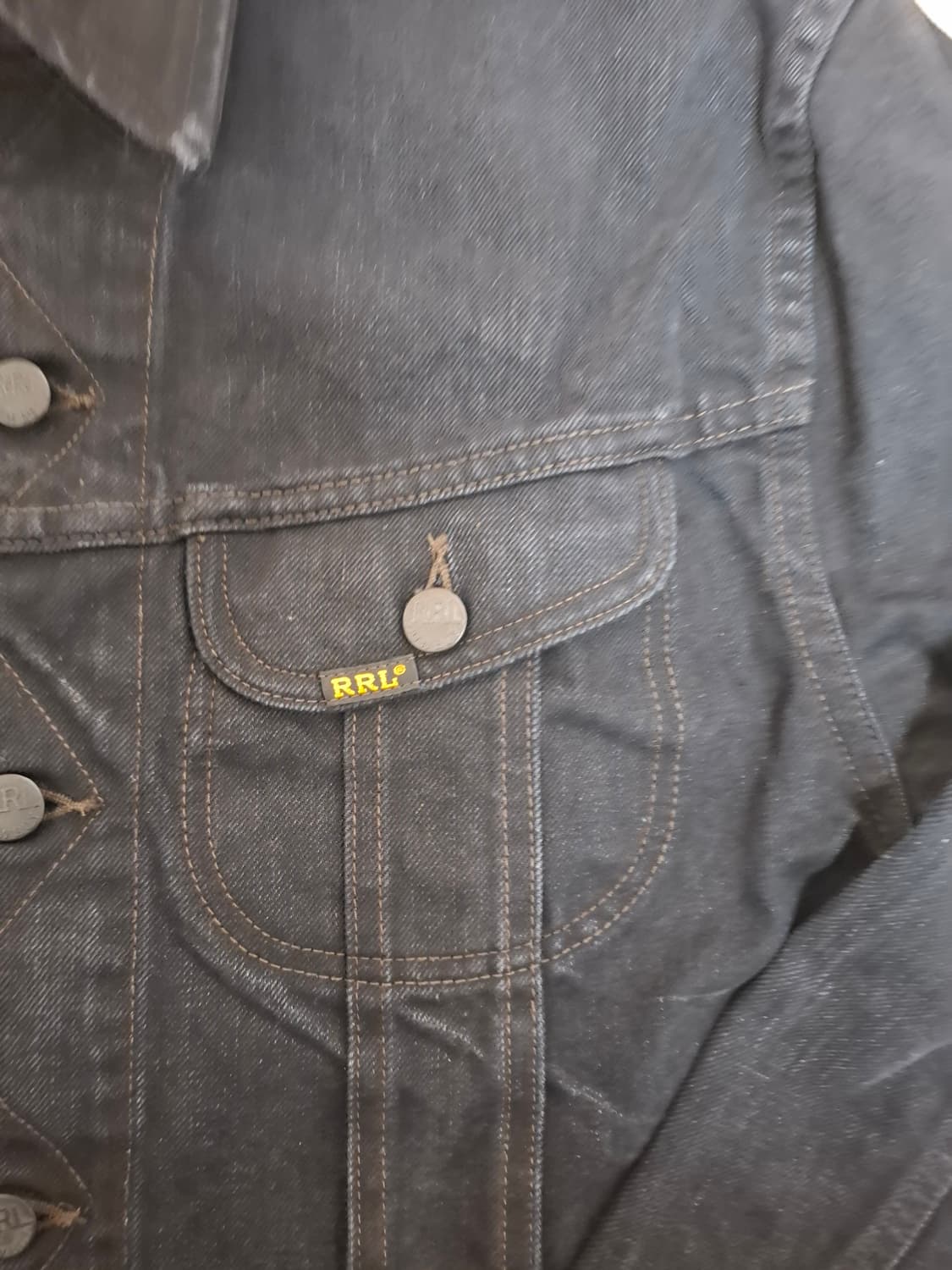 M RRL 더블알엘 lot271 블랙 데님 자켓 상품이미지2