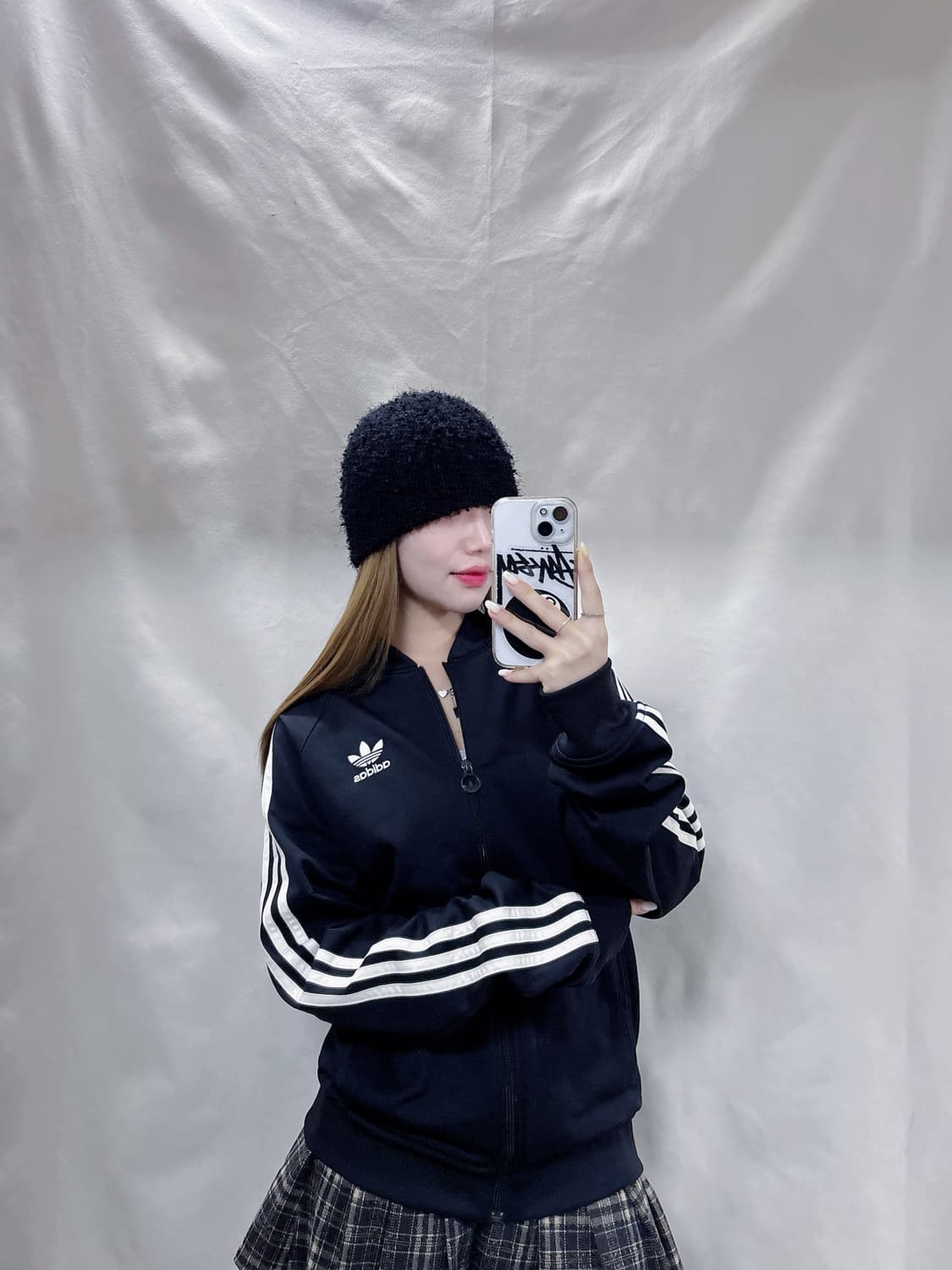 아디다스 블랙 삼선 트랙탑  상품이미지1