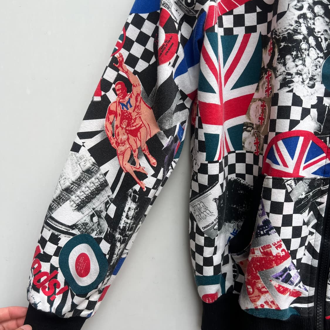 모즈 프린트 후드 집업 상품이미지3