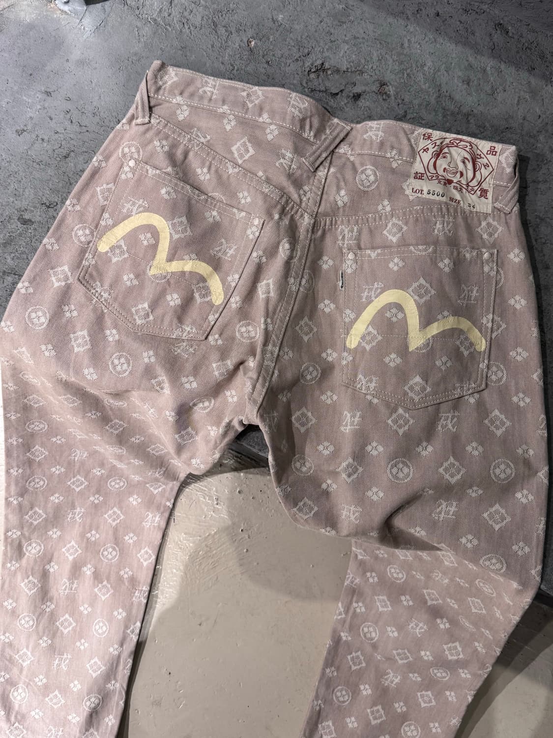 에비수 재팬 다이콕 모노그램 데님팬츠  상품이미지1