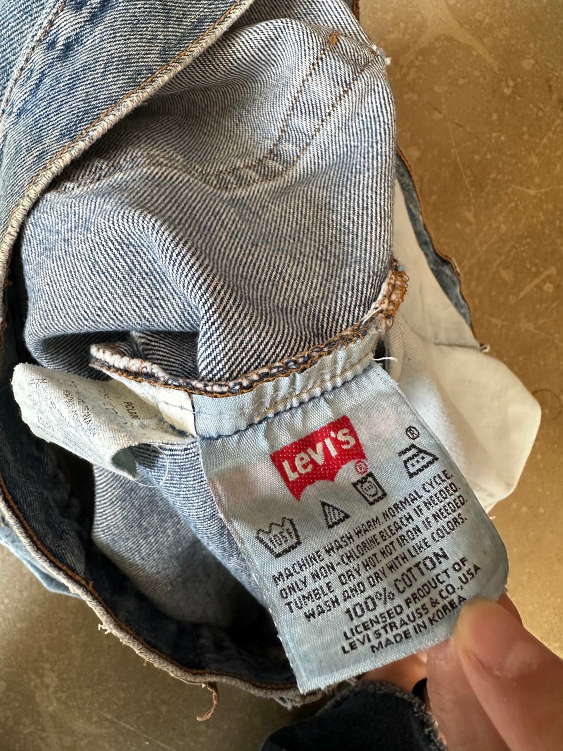 00s Levi’s 501 Made in Korea Denim Pants 상품이미지10