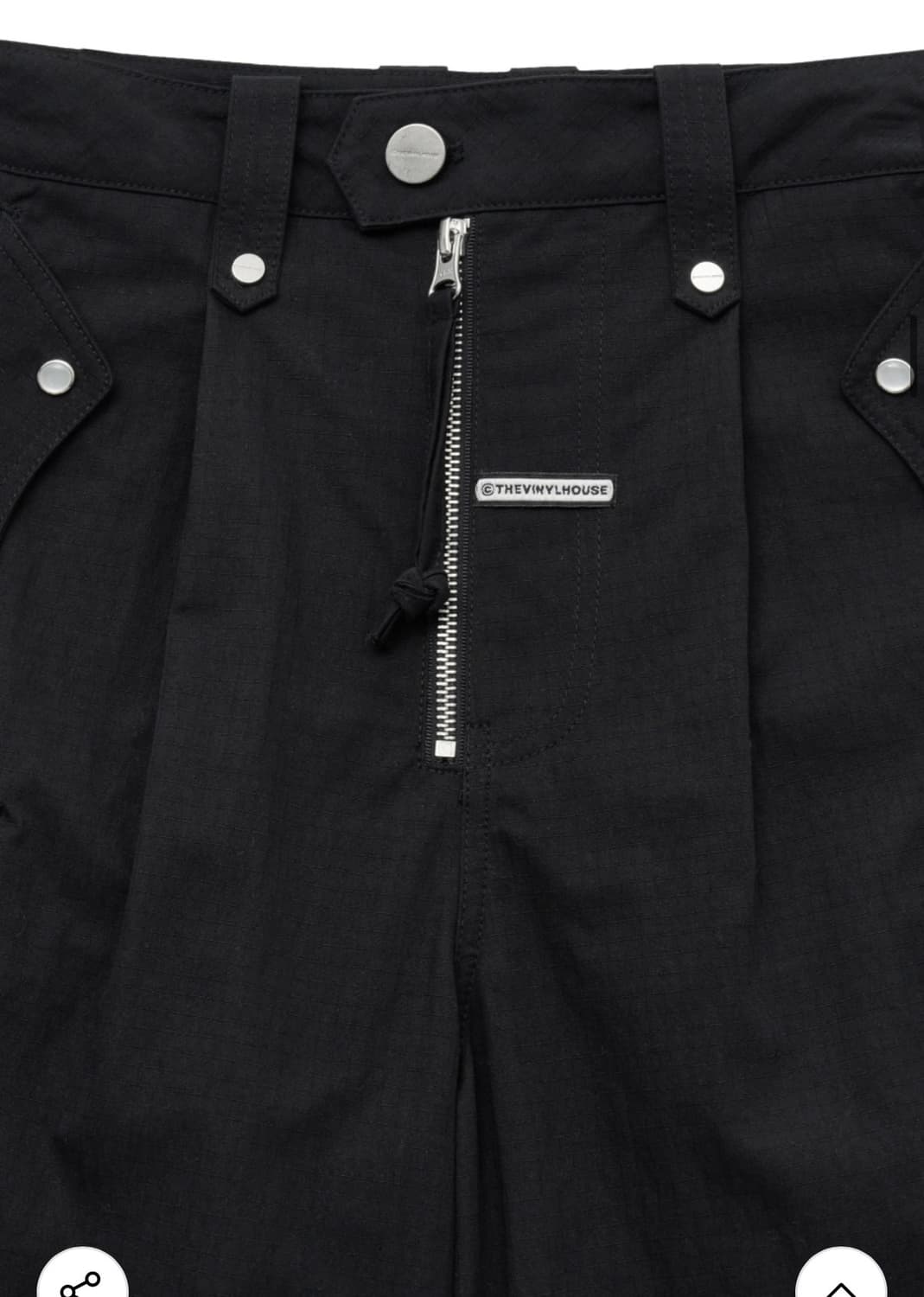 더바이닐하우스 웨스턴 카고 숏츠 버뮤다팬츠 블랙 S 상품이미지6