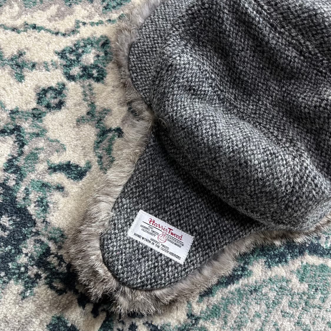 Harris Tweed 해리스 트위드 빈티지 라벨 방한모 트래퍼 햇 상품이미지2