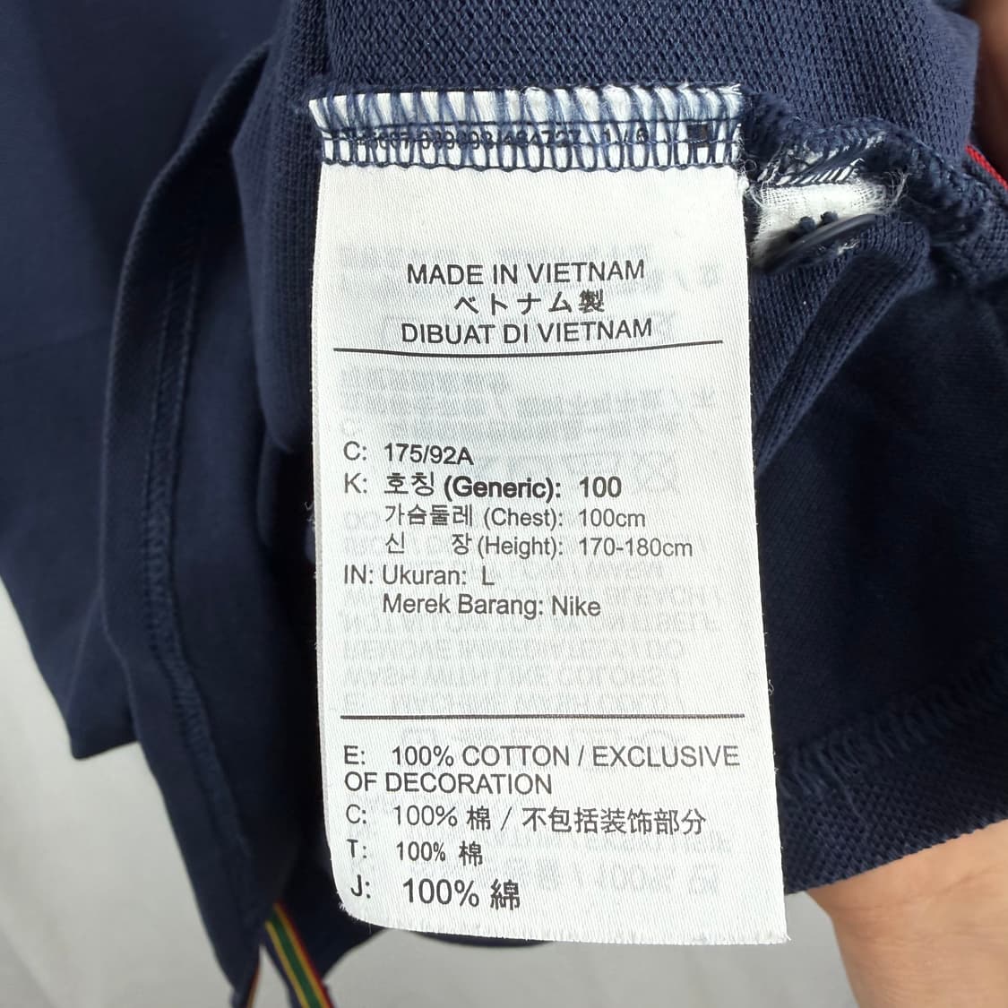 (L) 나이키 테니스 PK 카라 티 네이비 상품이미지4