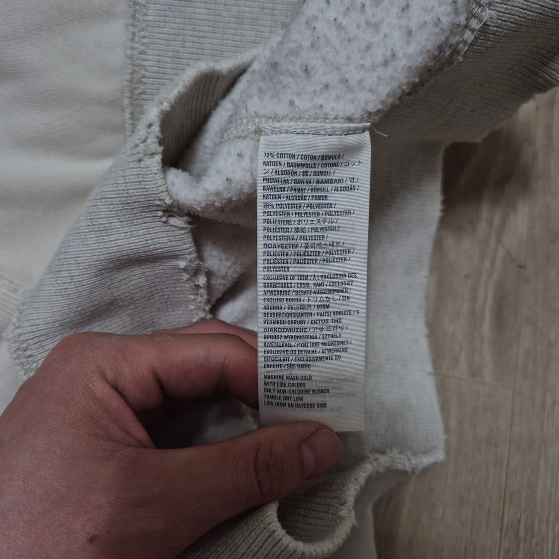 아베크롬비 앤 피치 뉴욕 빅로고 기모 후드티 S(90) 상품이미지8