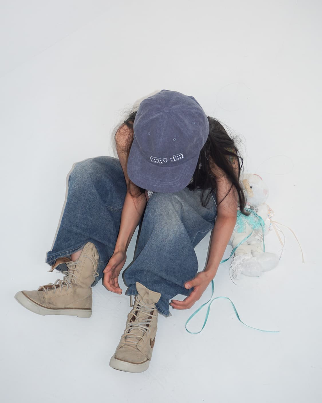 BLEEDING BAND CAP [vintage navy] 상품이미지7
