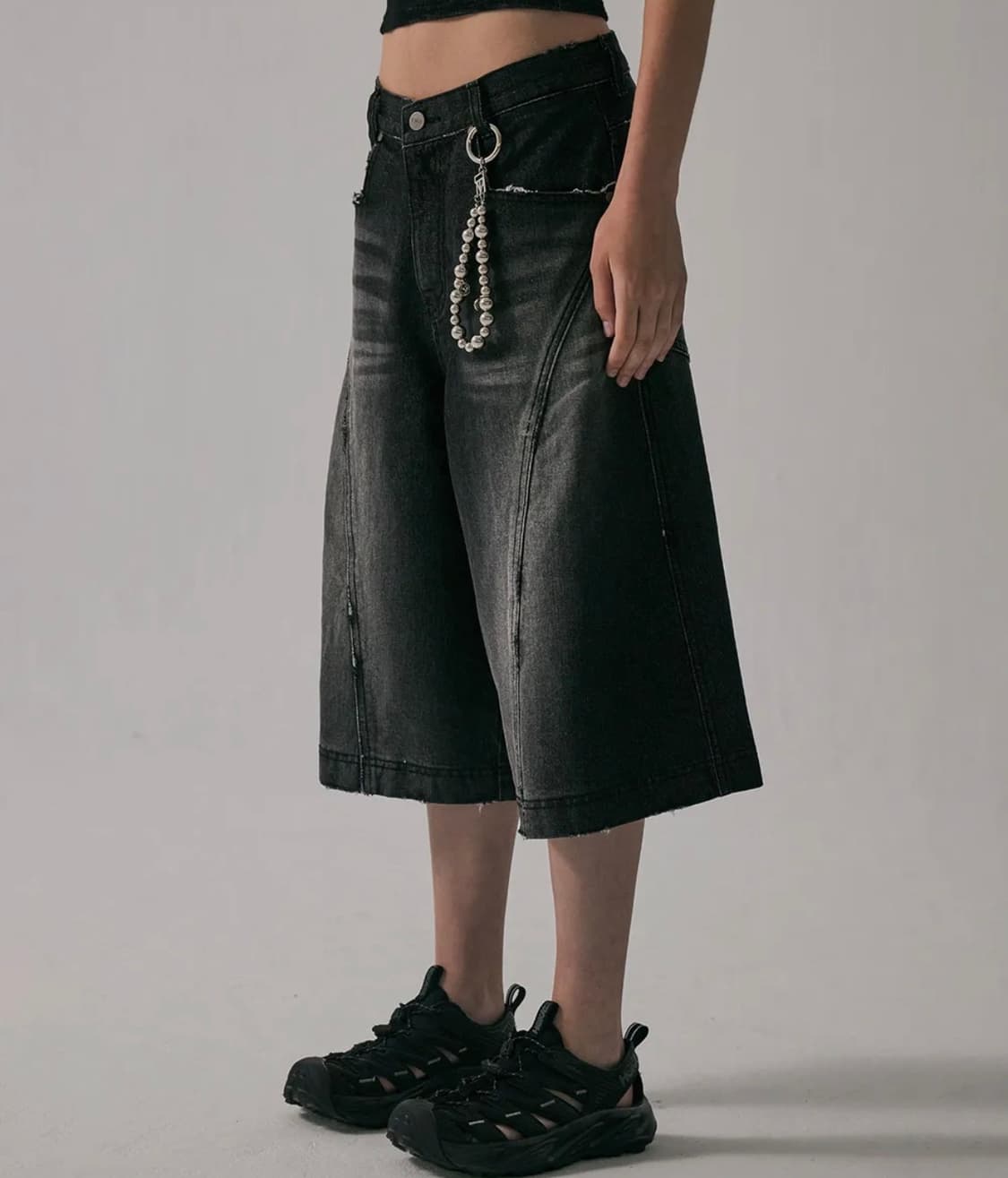 트리밍버드 데님 반바지 팬츠 (버뮤다) 상품이미지2