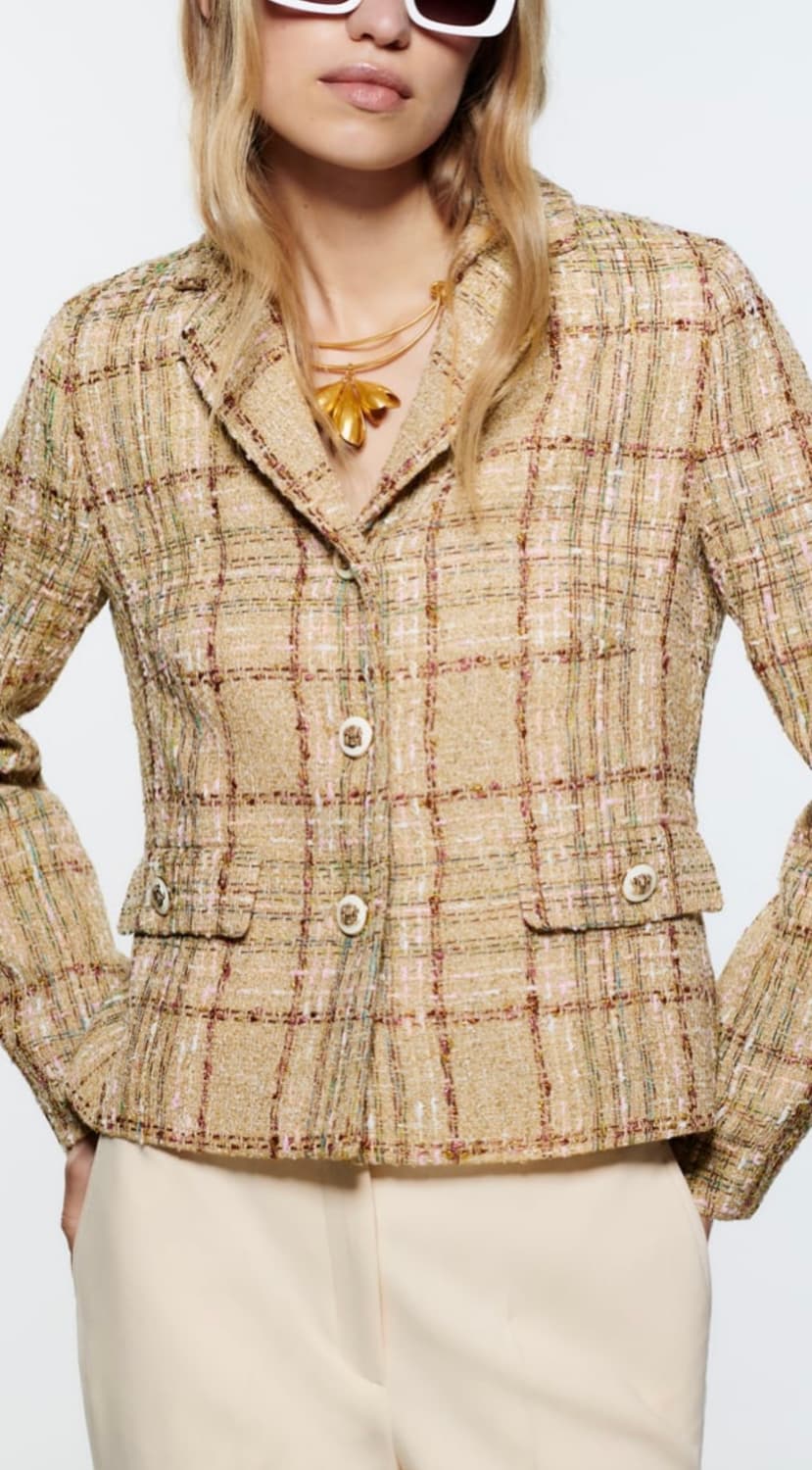 자라 트위드 자켓 블레이저 상품이미지1