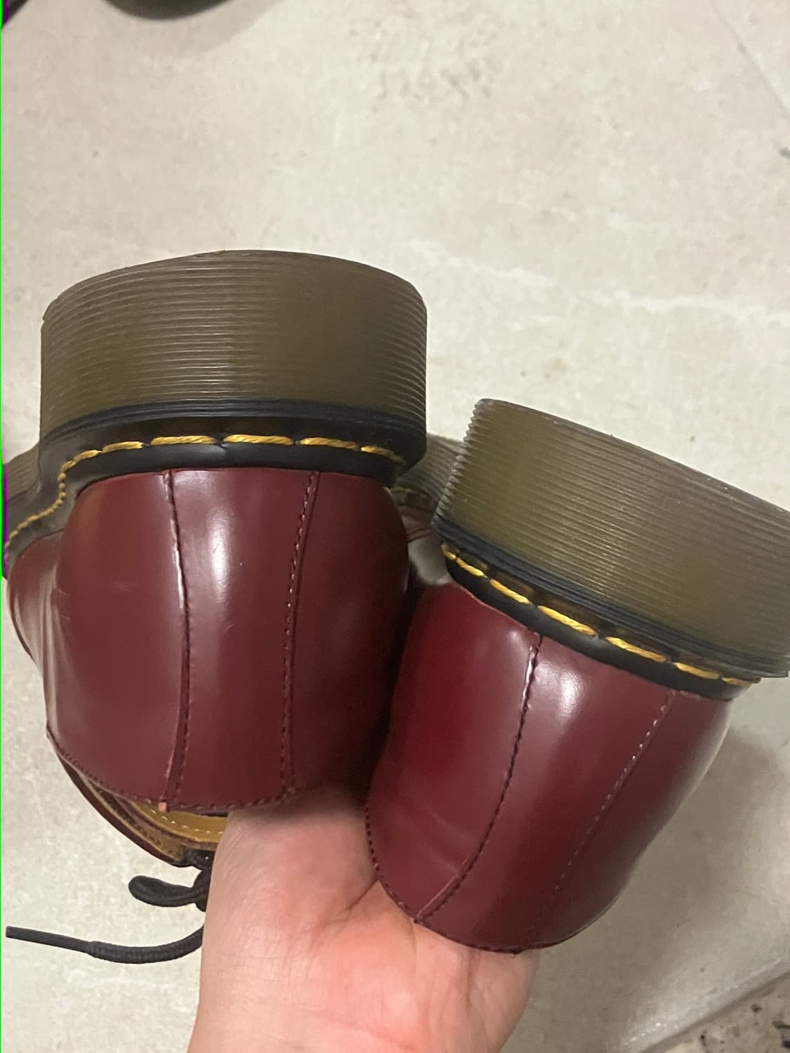 (270) 닥터마틴 1461 버건디 더비슈즈 uk8 상품이미지3