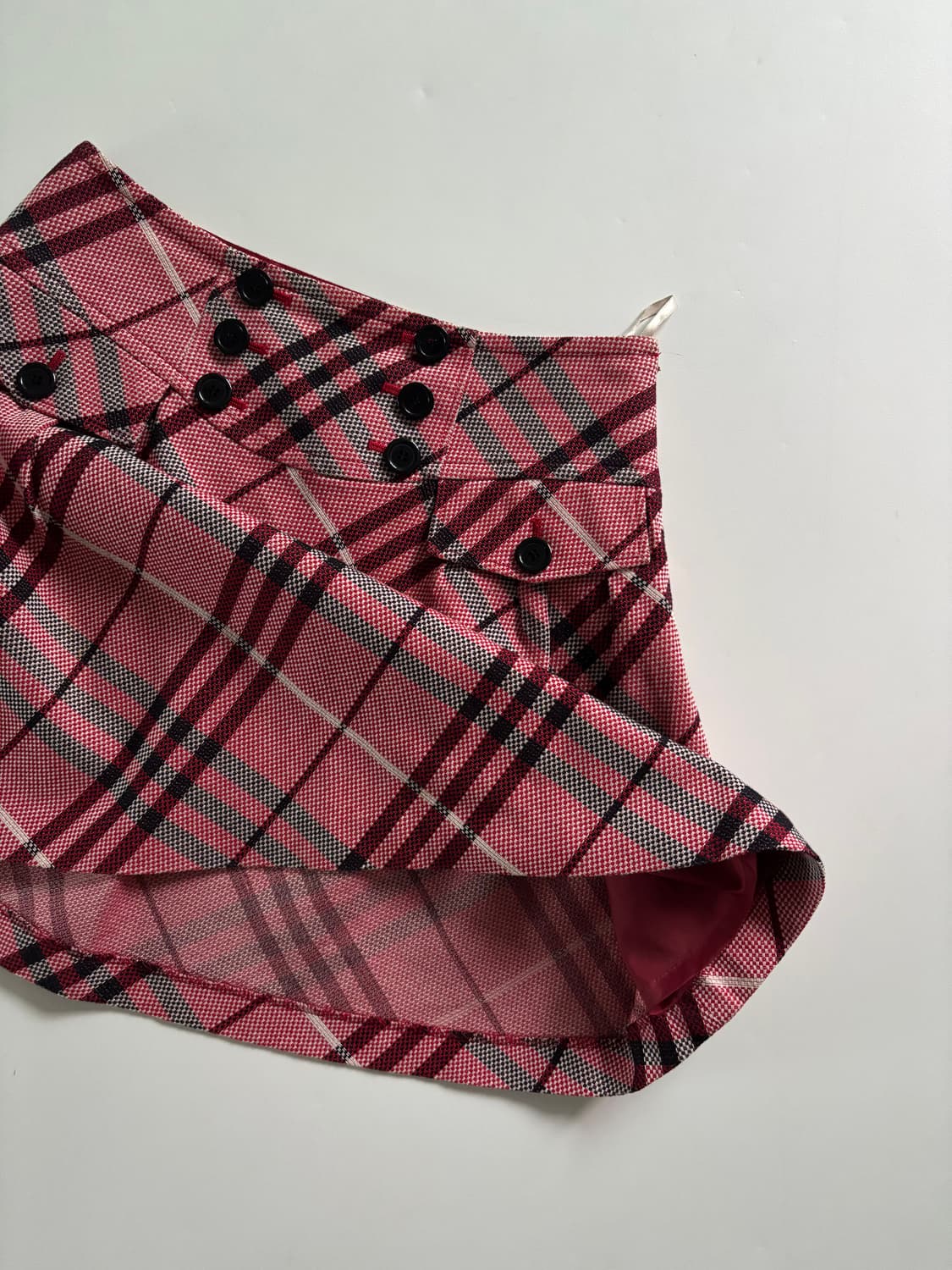 Burberry 버버리 블루라벨 핑크 노바체크 플레어 스커트 상품이미지3