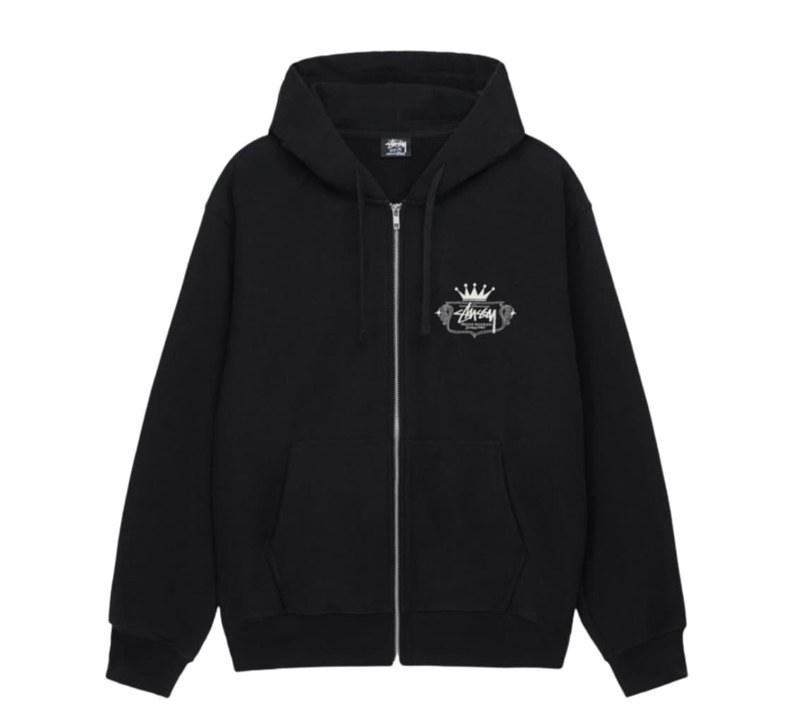 (미개봉) Stussy Built To Last Zip Hoodie 블랙 상품이미지1