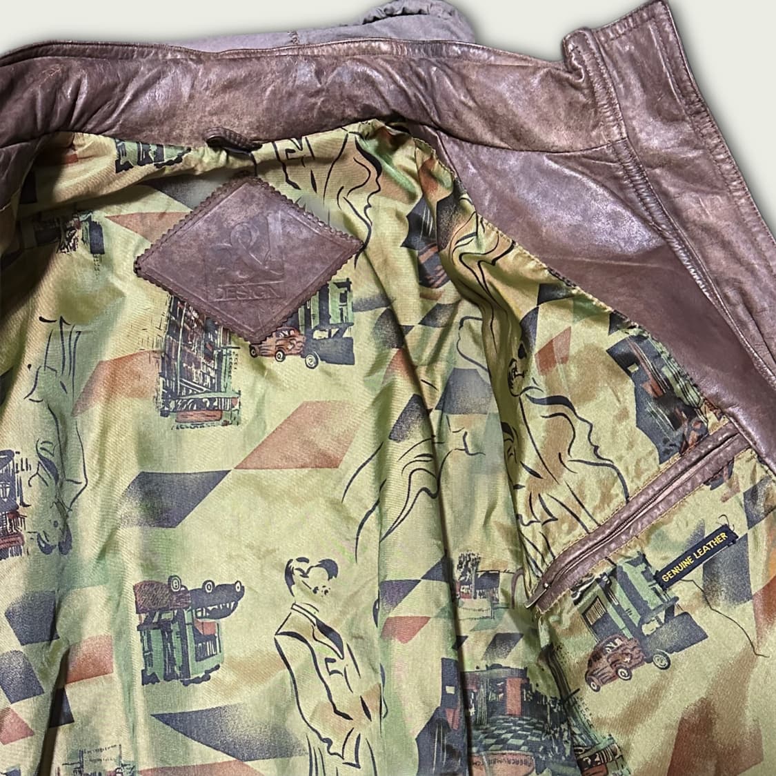 빈티지 레더 자켓 상품이미지5