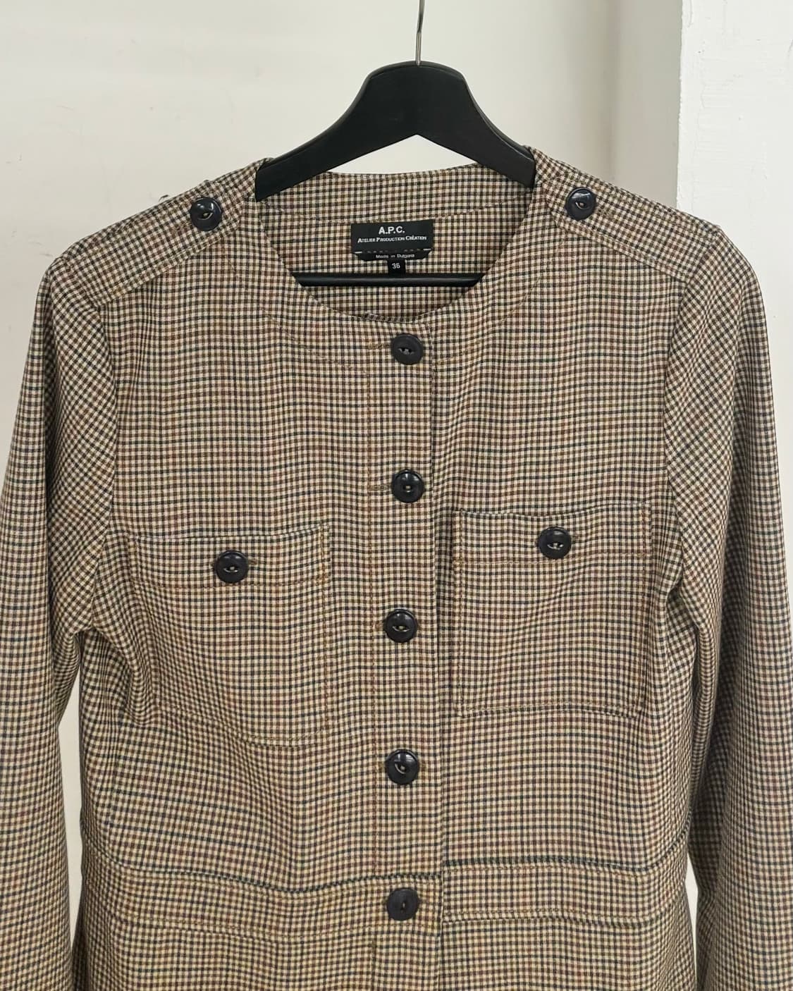 아페쎄 클래식 체크 자켓 상품이미지2