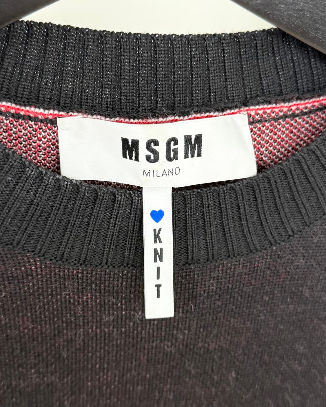 엠에스지엠 딥브라운 로고 롱슬리브 스웨터 상품이미지7