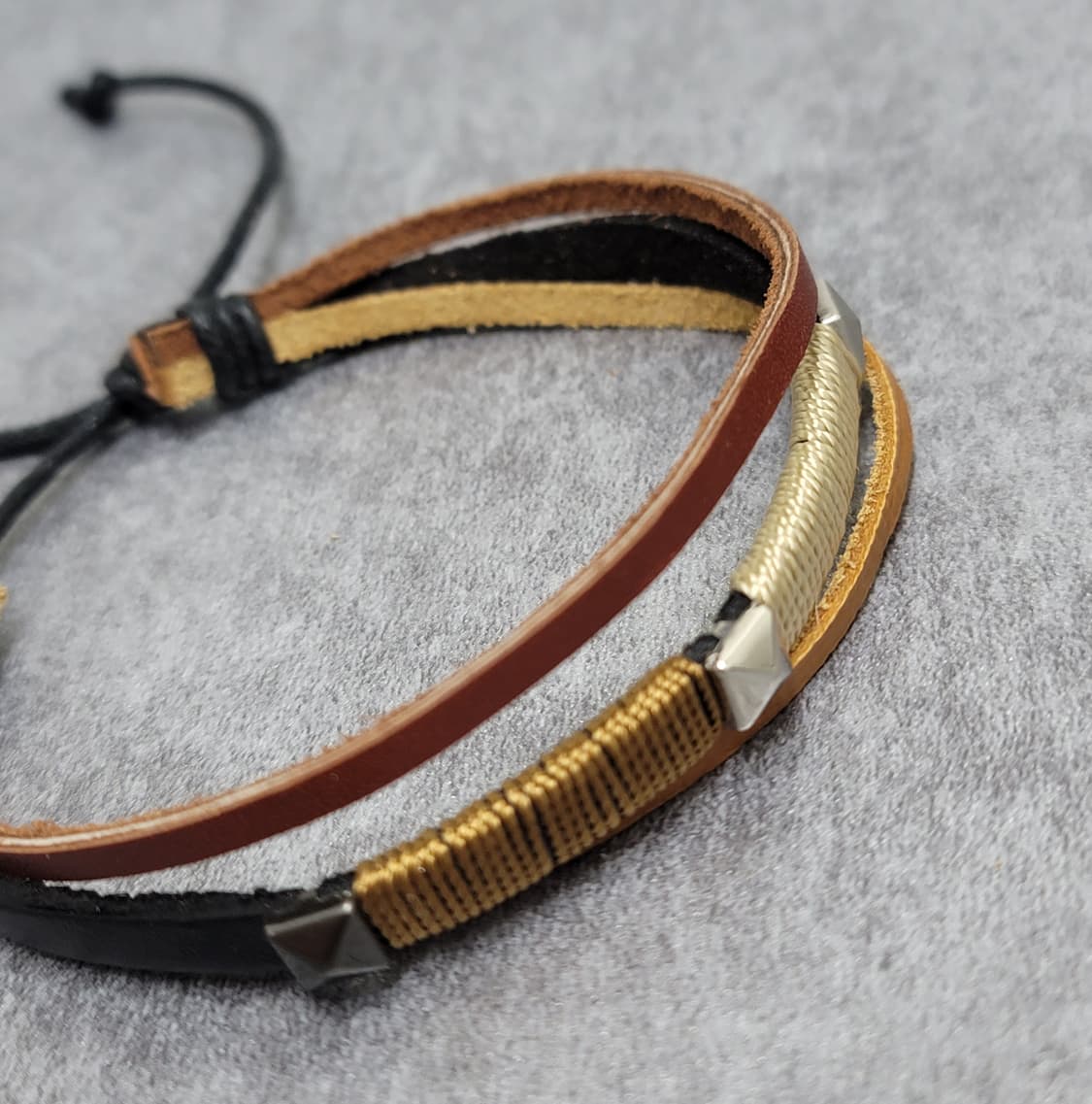 빈티지 가죽팔찌 세트 상품이미지5