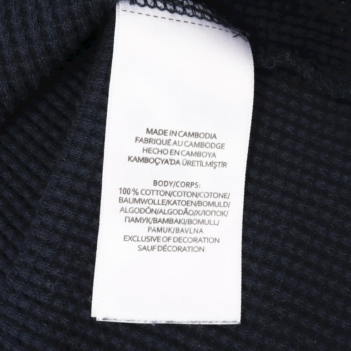 폴로 랄프로렌 네이비 와플 롱슬리브 티셔츠 상품이미지9