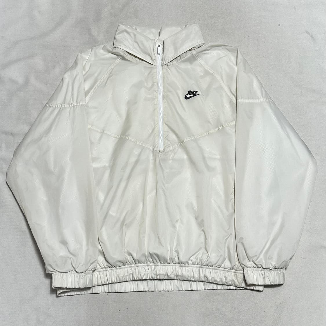 XXL 나이키 화이트 내장후드 반집업 아노락 상품이미지2