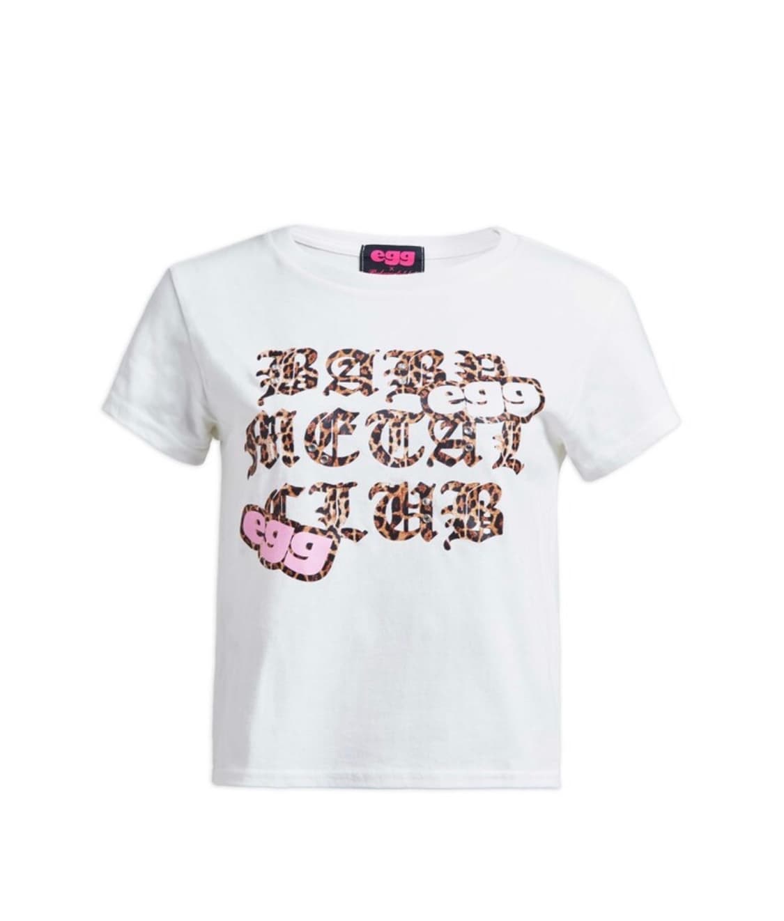 새상품 베이비메탈클럽 에그 스티커베이비 티셔츠 화이트 상품이미지1