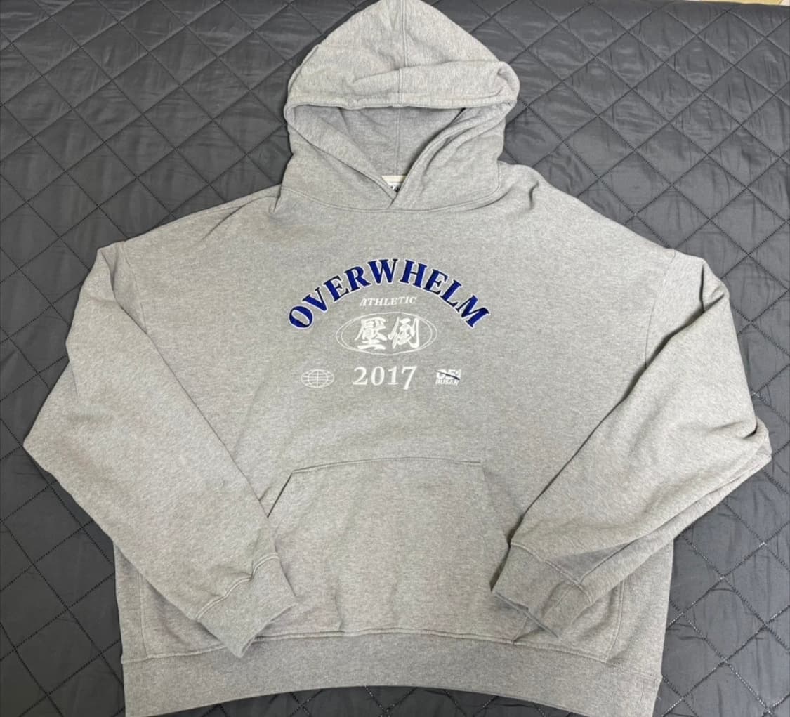 압도 그레이 후드 L 상품이미지1