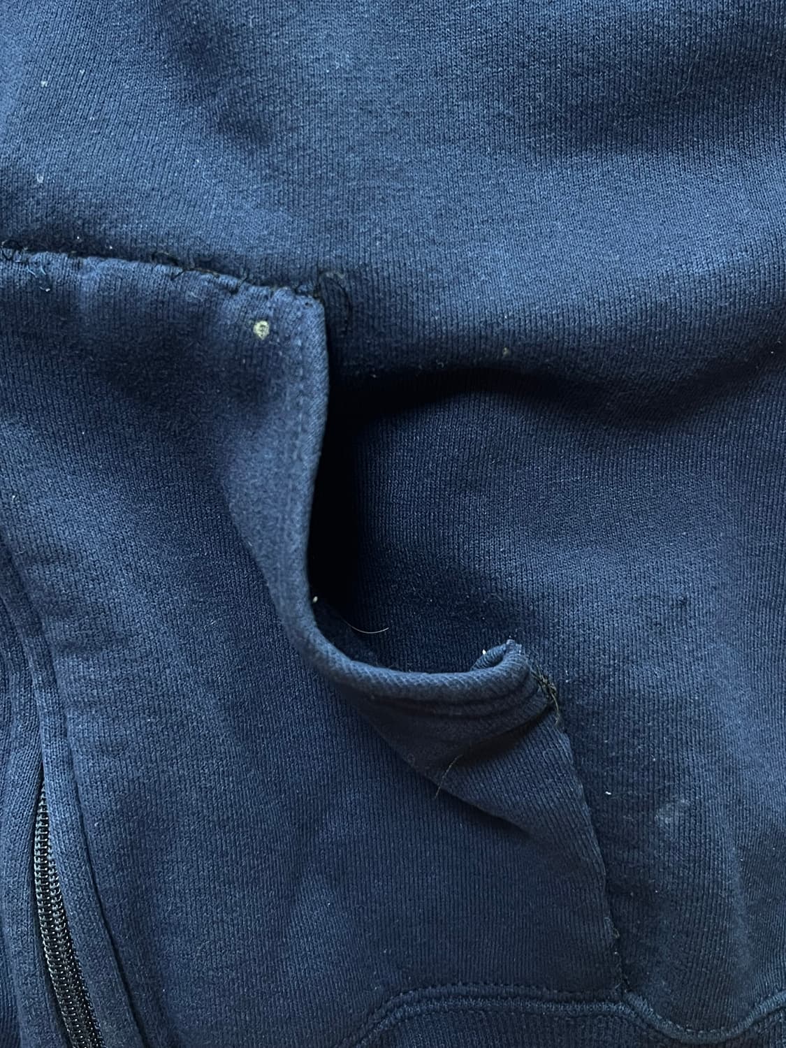 빈티지 USA 러셀 후드집업 XL 네이비 상품이미지6