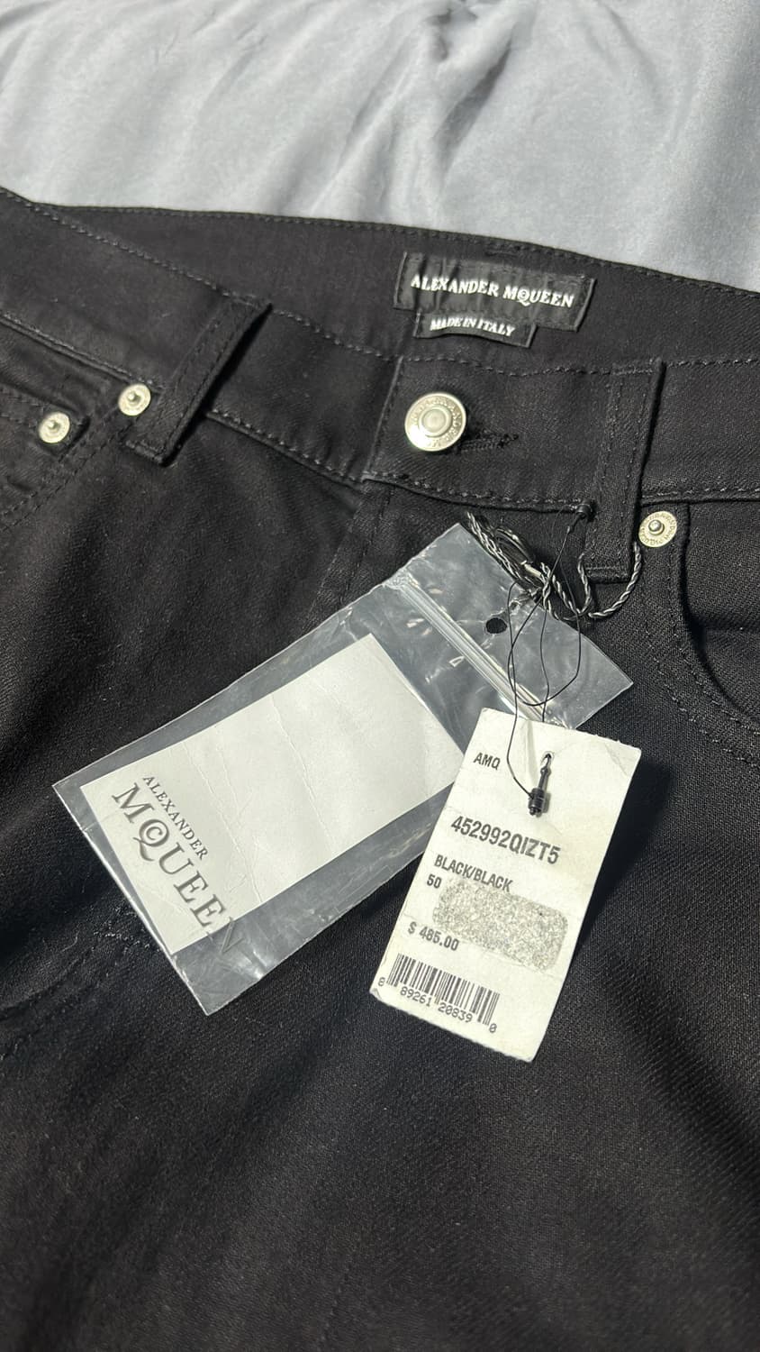 알렉산더맥퀸 레더 포인트 스키니진 46사이즈 상품이미지4
