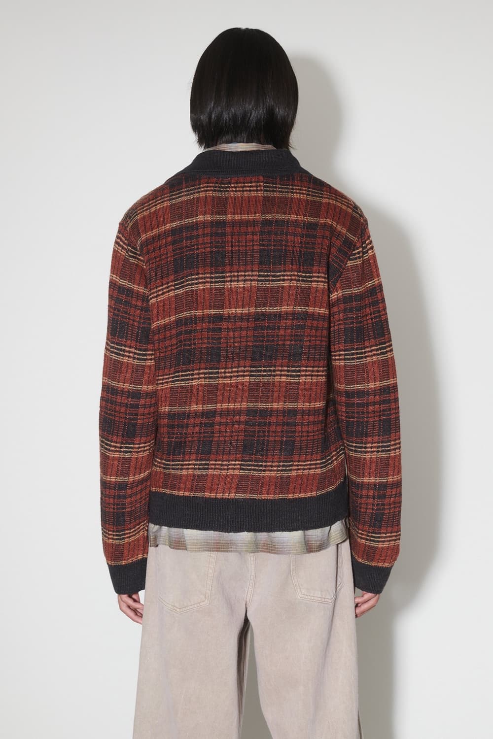 Our Legacy rust geezer check cardigan  상품이미지4