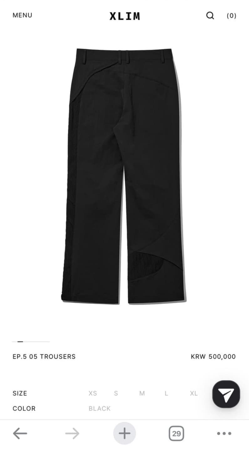 Xlim ep5.05 trousers 3사이즈 상품이미지2