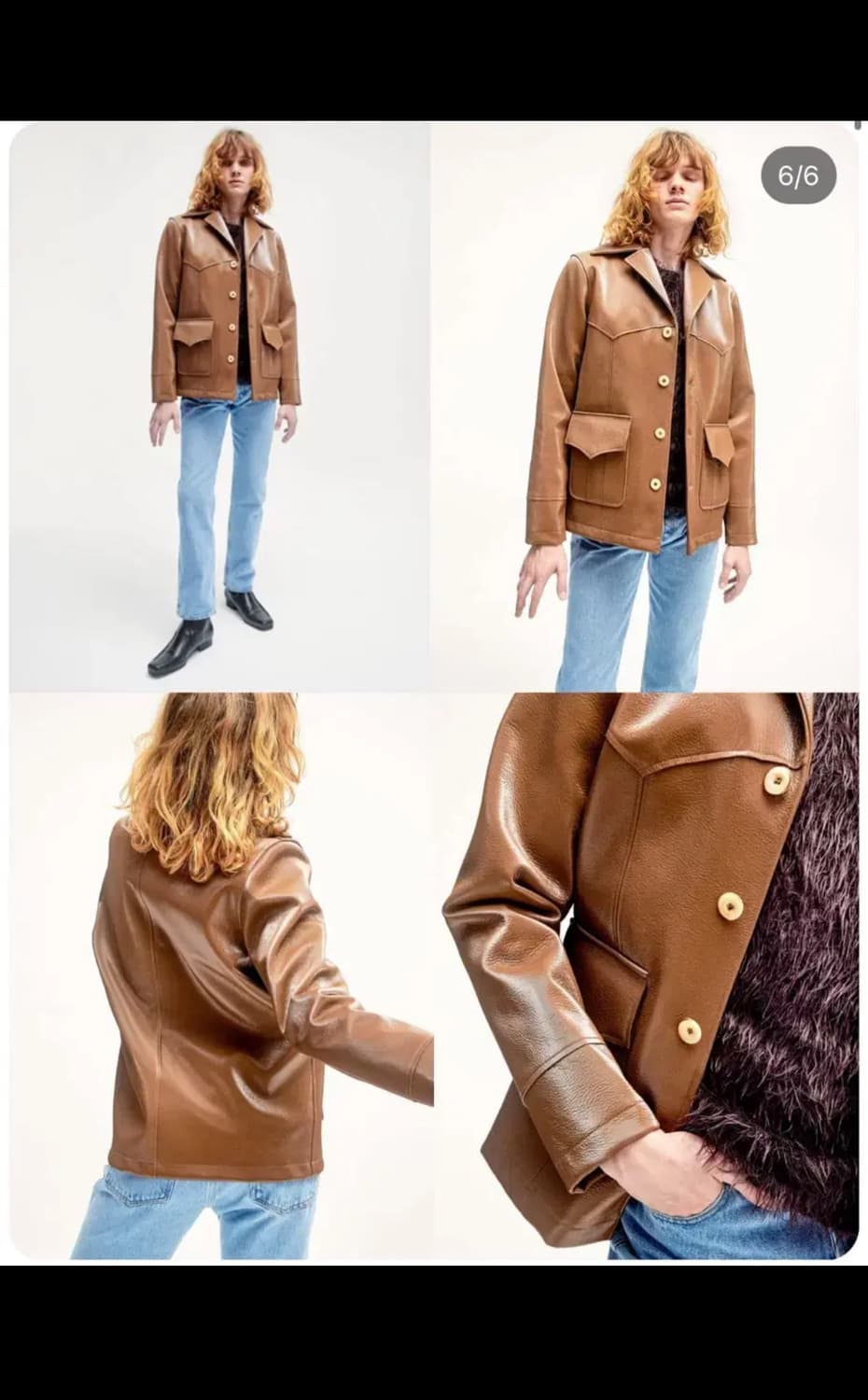 Sefr 웨스턴 가죽코트 상품이미지6