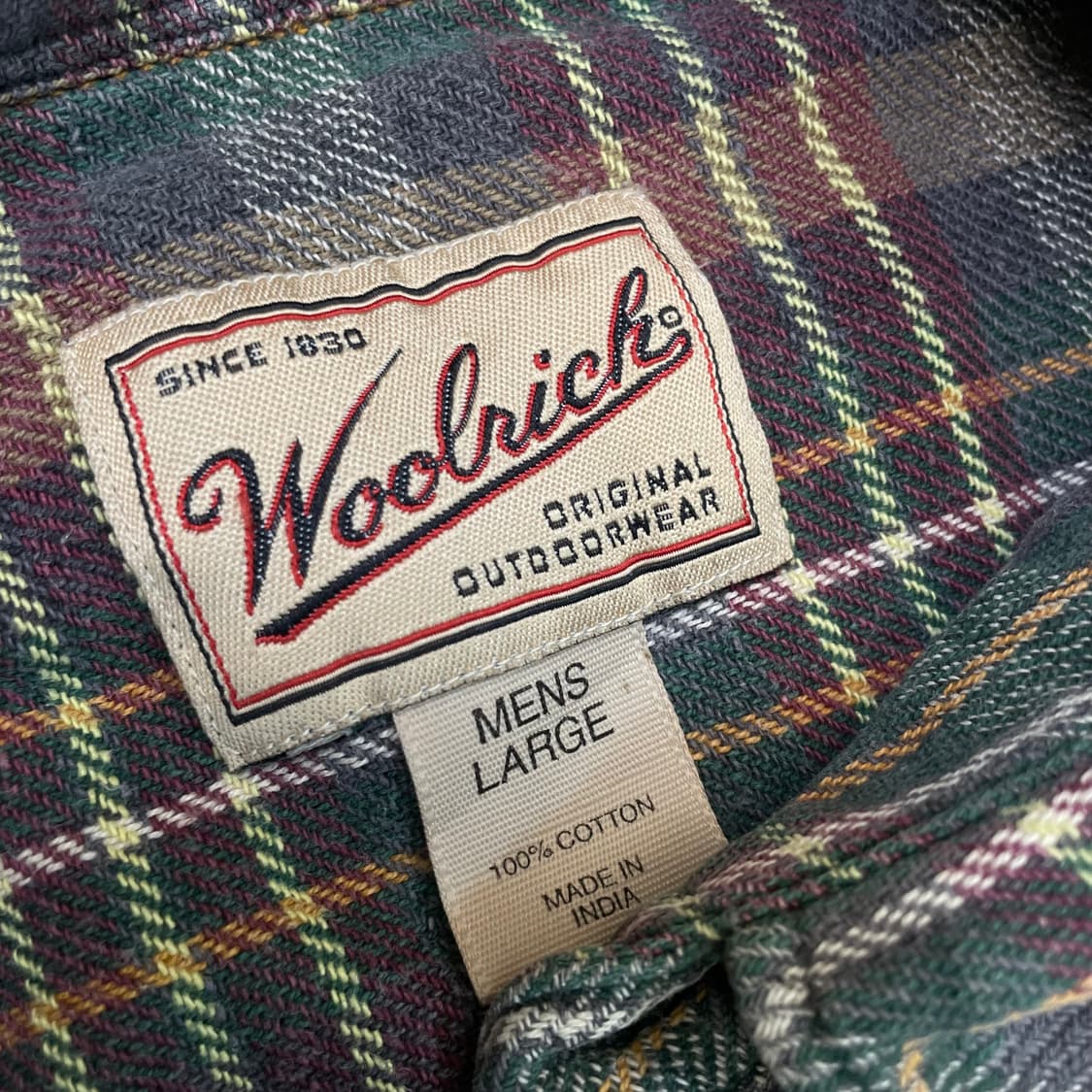 woolrich 울리치 빈티지 플렌넬 셔츠 L  상품이미지2