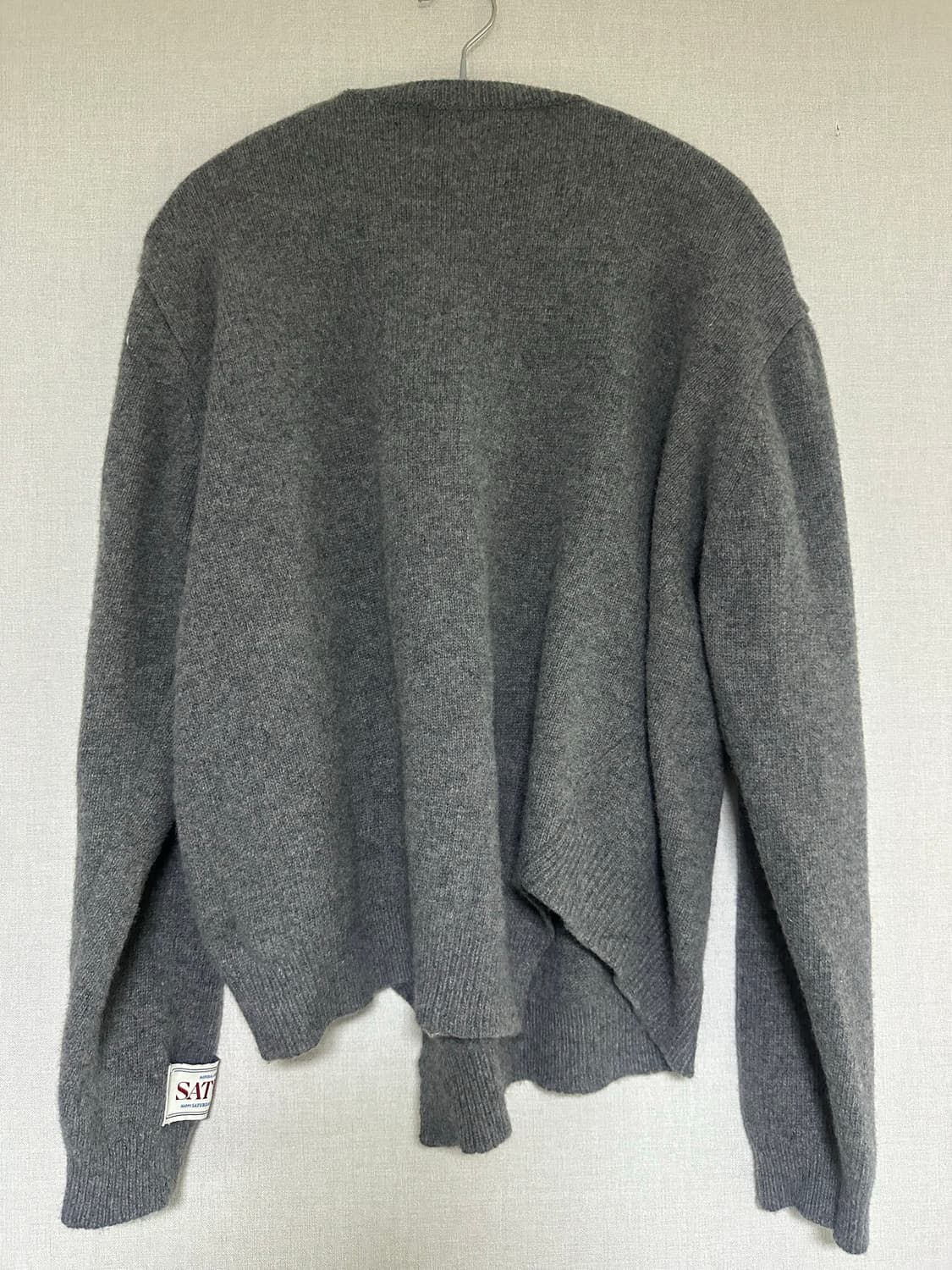 세터 언발 캐시미터니트 차콜M 상품이미지2