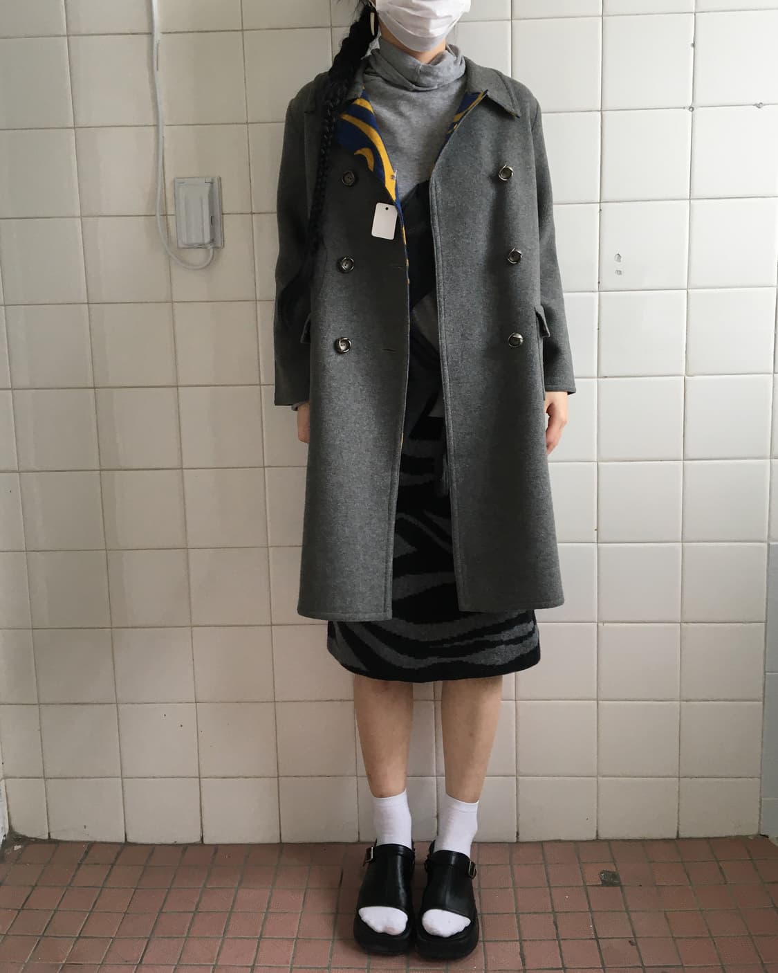 Reversible double button coat 상품이미지6