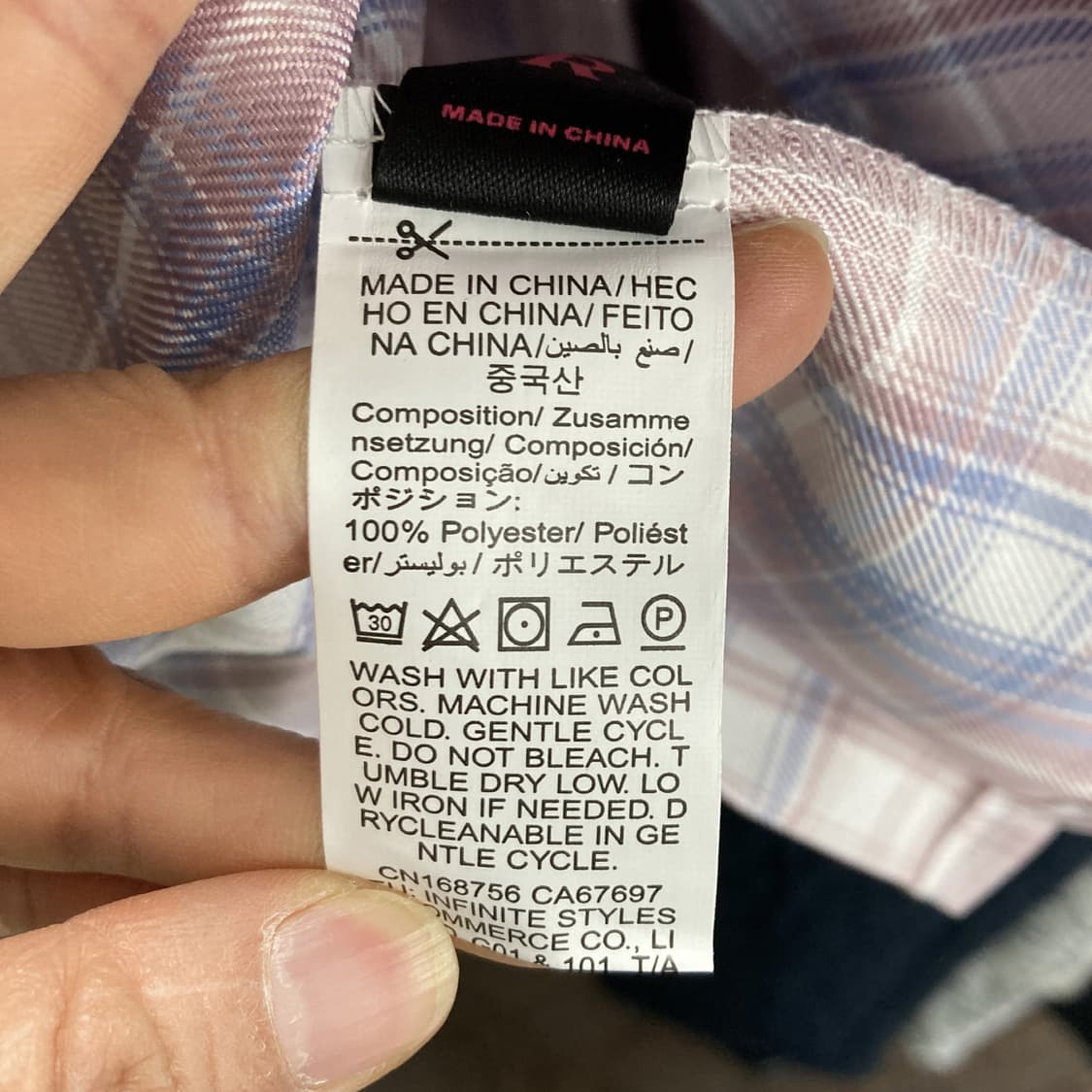 ROMWE 택새상품 플리츠스커트 체크 30  상품이미지4