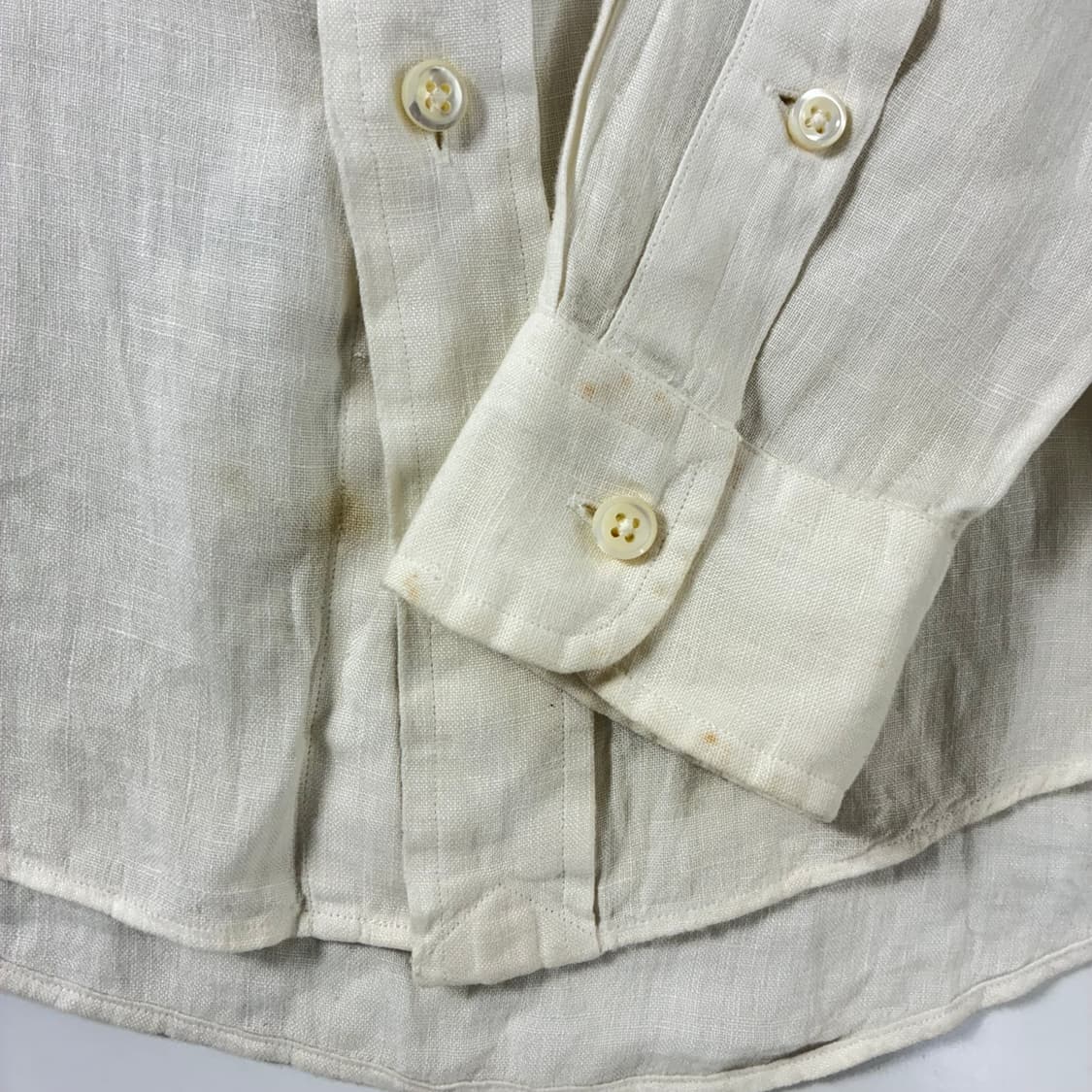 Polo  폴로 랄프로렌 자수 린넨 화이트 셔츠  상품이미지5