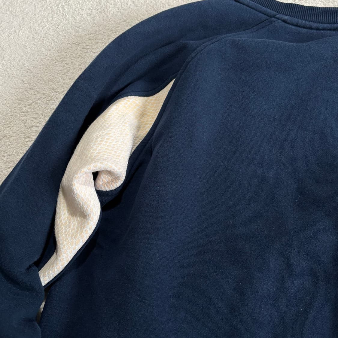 아디다스 파이어버드 네이비 빅 로고 맨투맨 상품이미지5