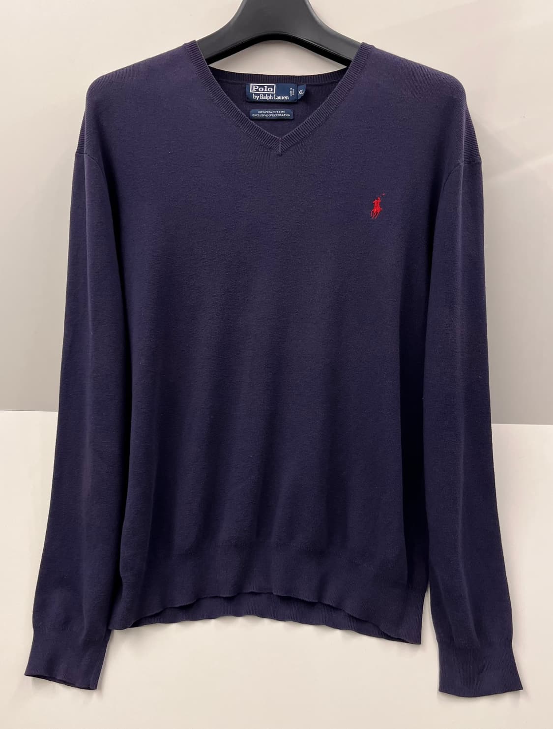 폴로 랄프로렌 V넥 니트 XL 네이비 상품이미지1