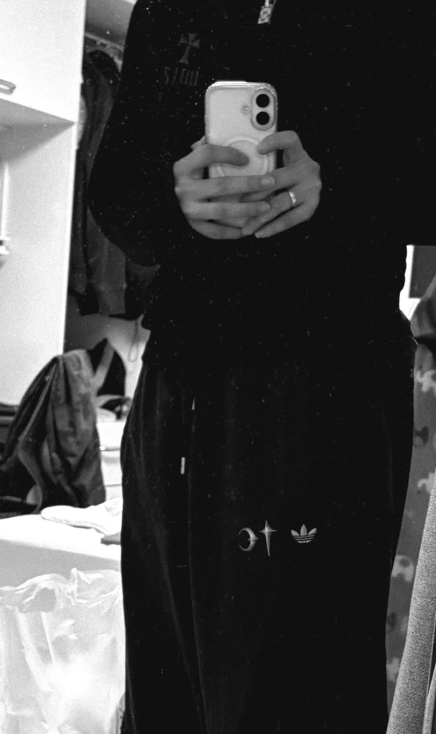 떠그클럽 아디다스 팀가이스트 스웨트 펜츠 나이트 인디고 xxl 사이즈 상품이미지3