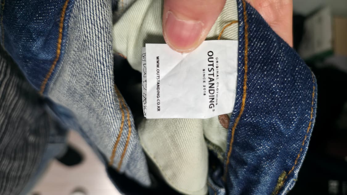 아웃스탠딩 셀비지데님 팝니다. 상품이미지1