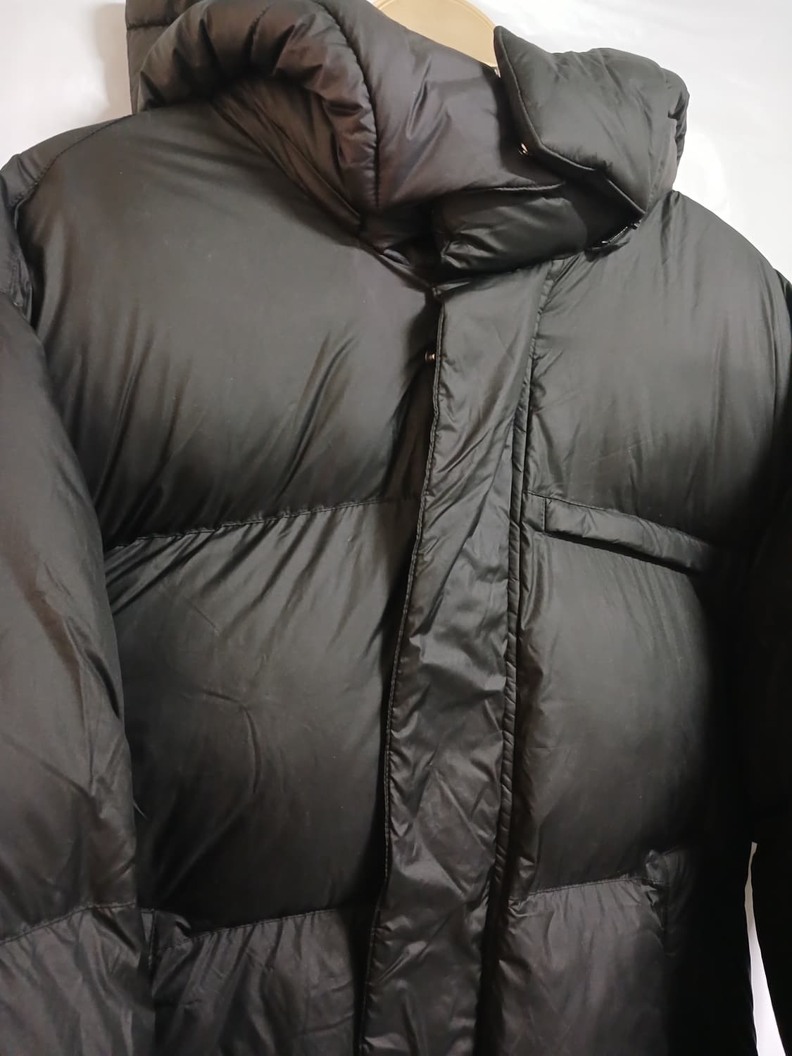 (L,100)wearing 웨어링 남성 웰론 숏패딩 블랙 상품이미지2