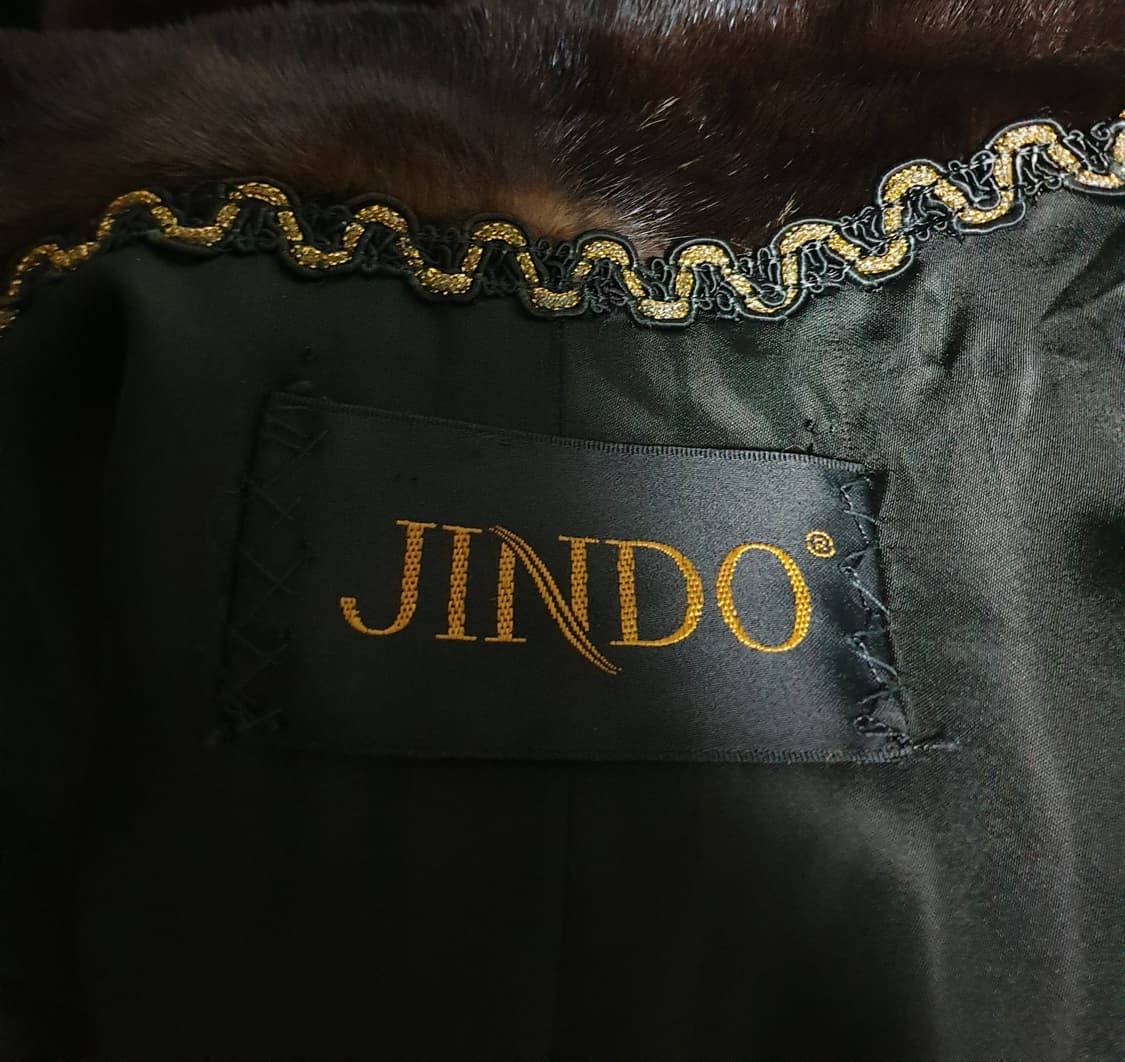 진도 블랙그라마 휘메일 밍크 롱코트 (77~88) 상품이미지3