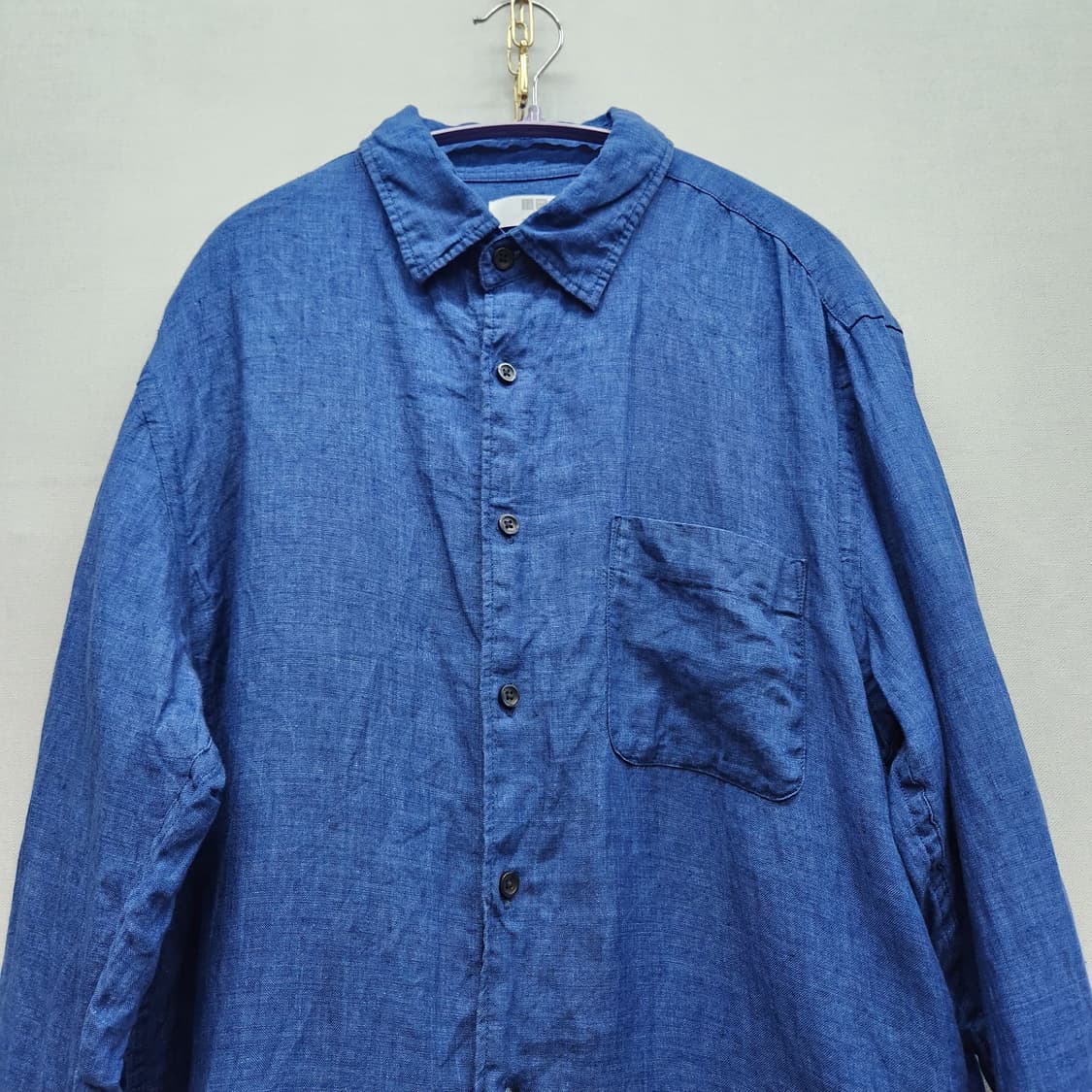 유니클로 원포켓 린넨 셔츠 L(L) 상품이미지2