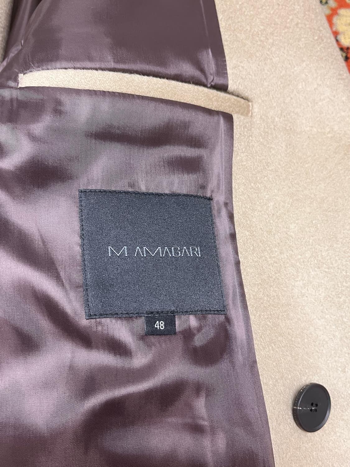 [48] 마마가리 더블 코트 베이지 상품이미지3