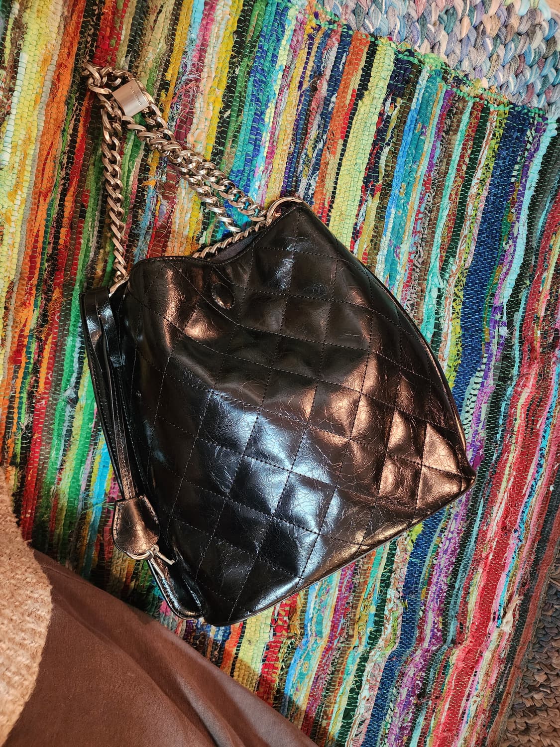 아더앤드 퀼팅카마-천연소가죽-블랙 상품이미지10