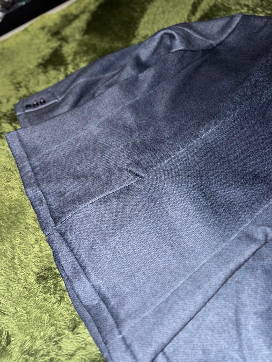 [S] BEAMS 빔즈 폴리 텍스쳐드 블레이저 자켓 네이비 상품이미지9