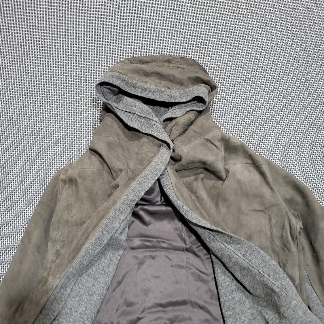 (여성) 이태리 양가죽 니트 후드 재킷 (66) 상품이미지3