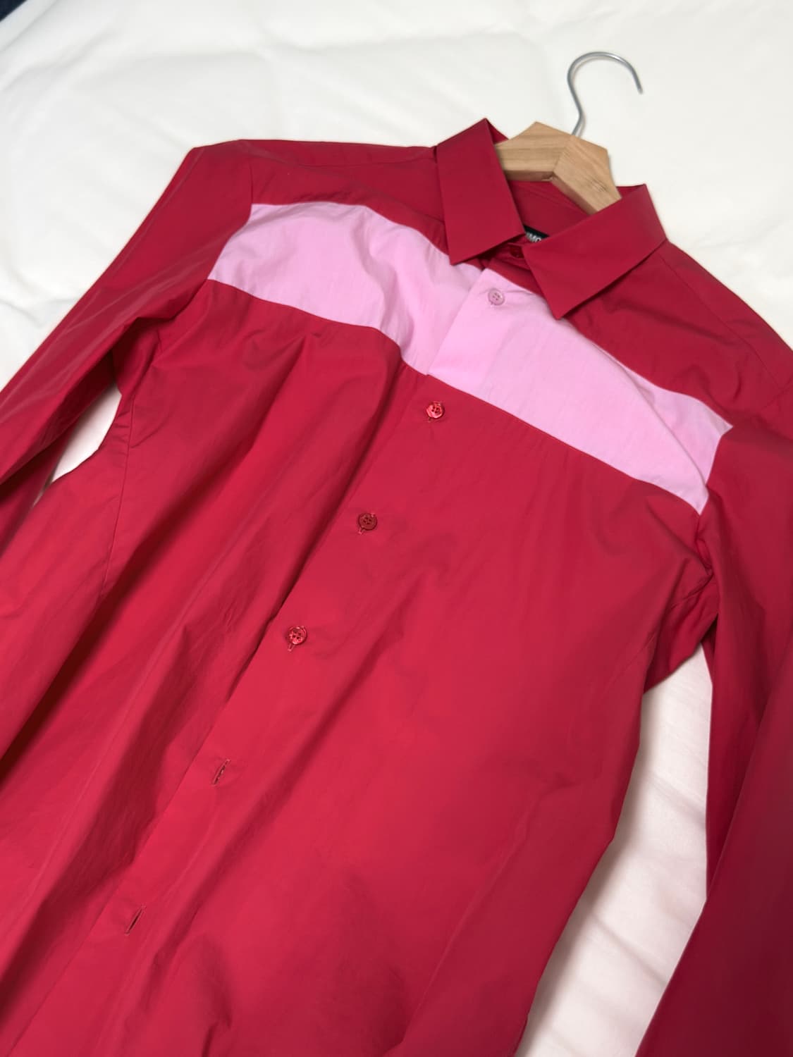 raf simons 컬러블록 셔츠 상품이미지1